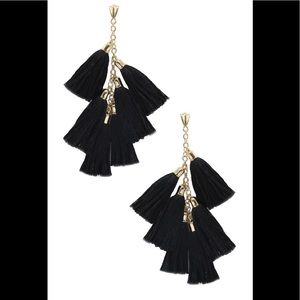 Brand New Black Ettika Earrings